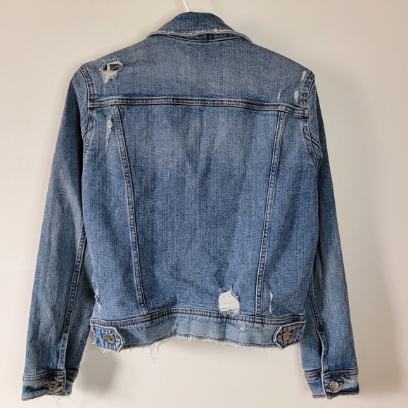 Zara Distressed Denim Jacket - Picture 7 of 13